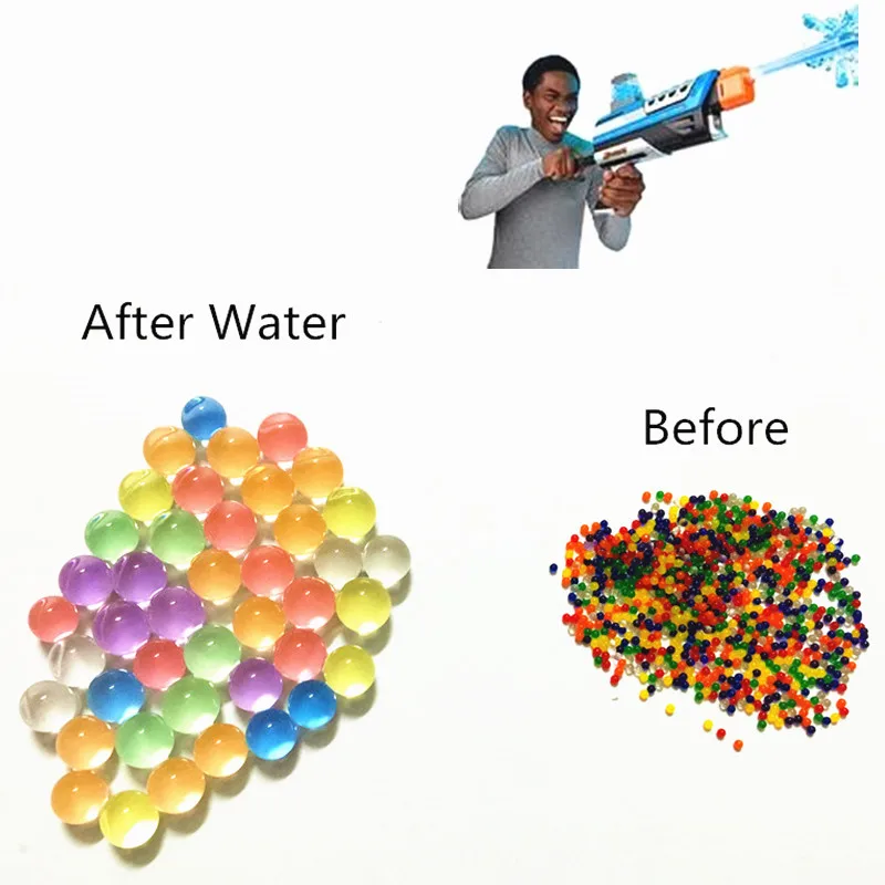 1000 шт./компл. жемчужные хрустальные Водяные Шарики для почвы волшебные желейные