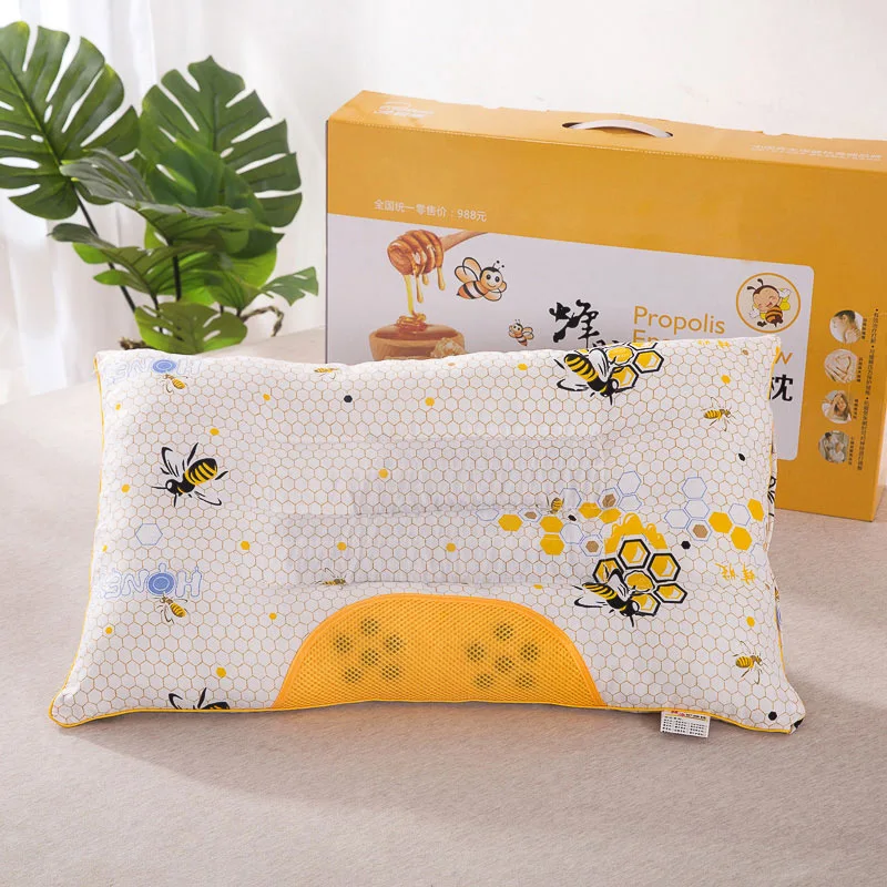 1 Pillow with Box 2 шт. casasia подушка для шеи с принтом honey power Pearl хлопковый сердечник для сна одна подушка для защиты шейного отдела позвоночника медицинская подушка для кровати - Цвет: 1 Pillow with Box