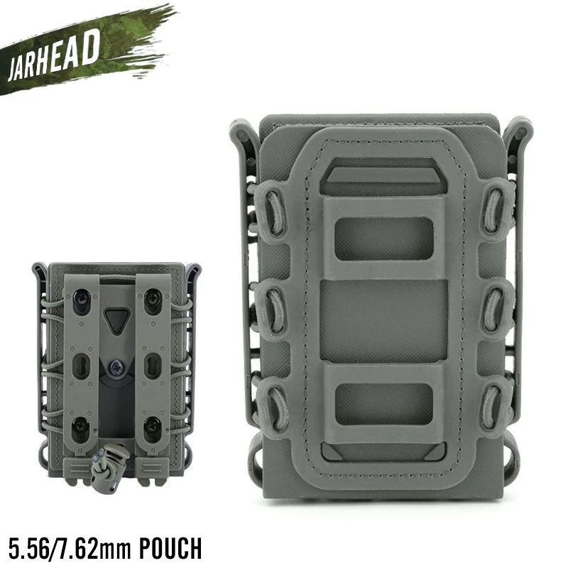5.56-ArmyGreen 5,56 мм/7,62 мм/9 мм быстро маг Чехол Тактический Подсумок Чехол Molle ремень быстро прикрепить Перевозчик кобура 5,56 7,62 9 мм чехол - Цвет: 5.56-ArmyGreen