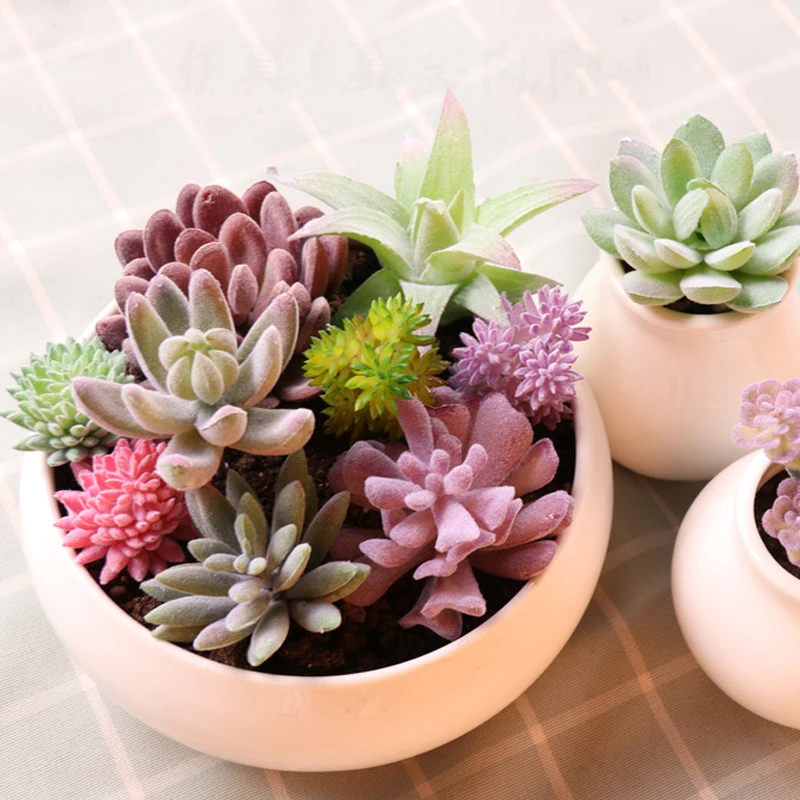 Искусственные суккуленты Land Lotus Mini искусственные искусственное растение для