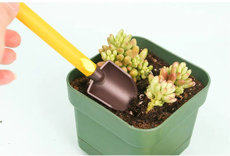 3 шт./компл. мини переносная лопата грабли садоводческий бонсай пластиковая ручка