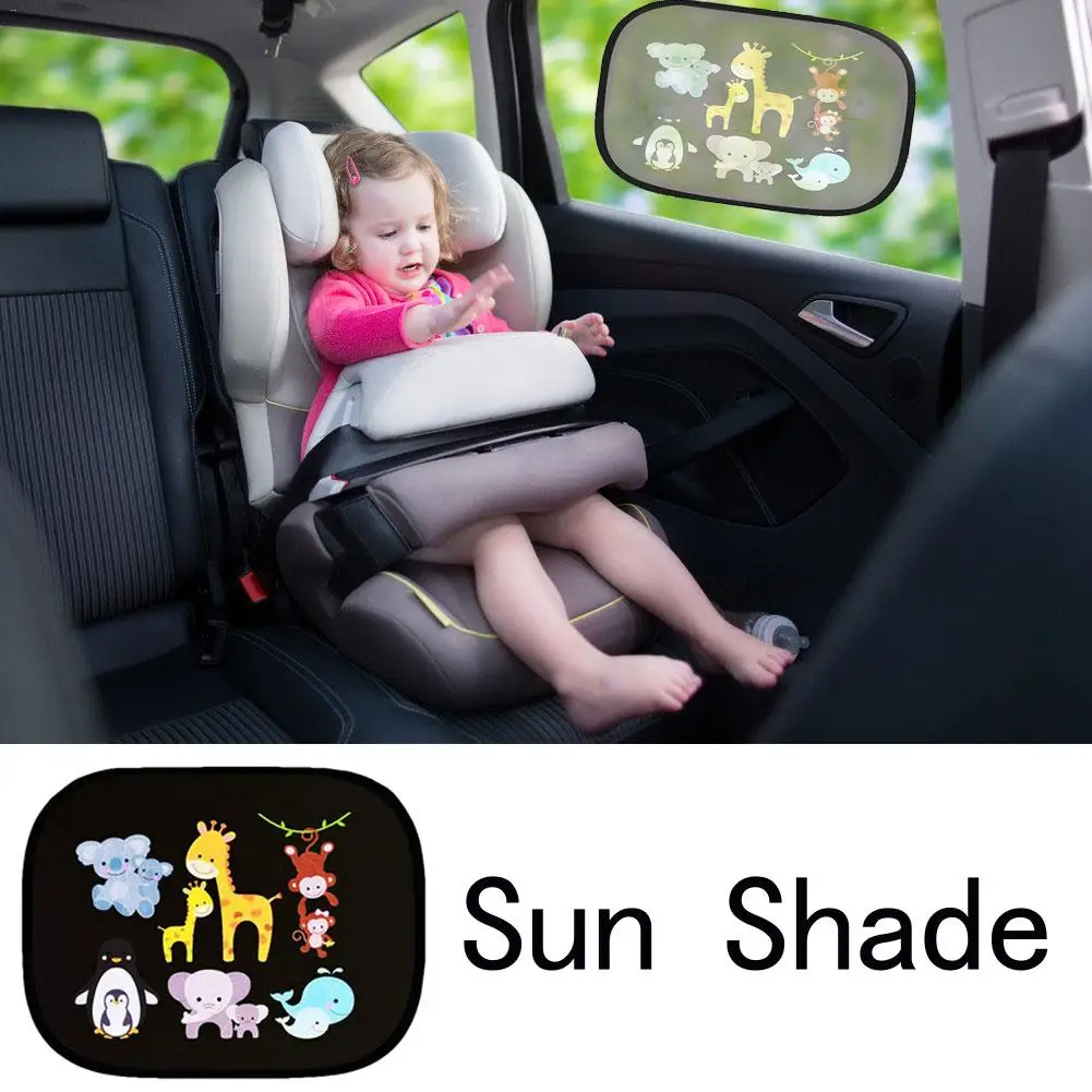 2019 2 шт./компл. 44x36 см автомобильный солнцезащитный козырек с боковым окном из ПВХ