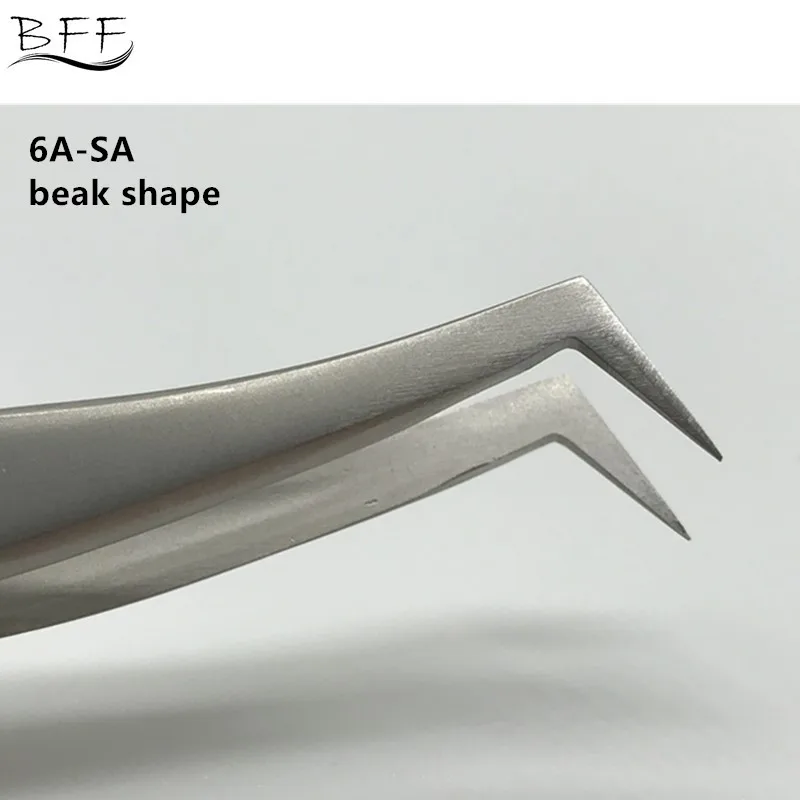 Пинцет для наращивания ресниц 6A-SA форма клюва специально для 3D 6D объем ресниц