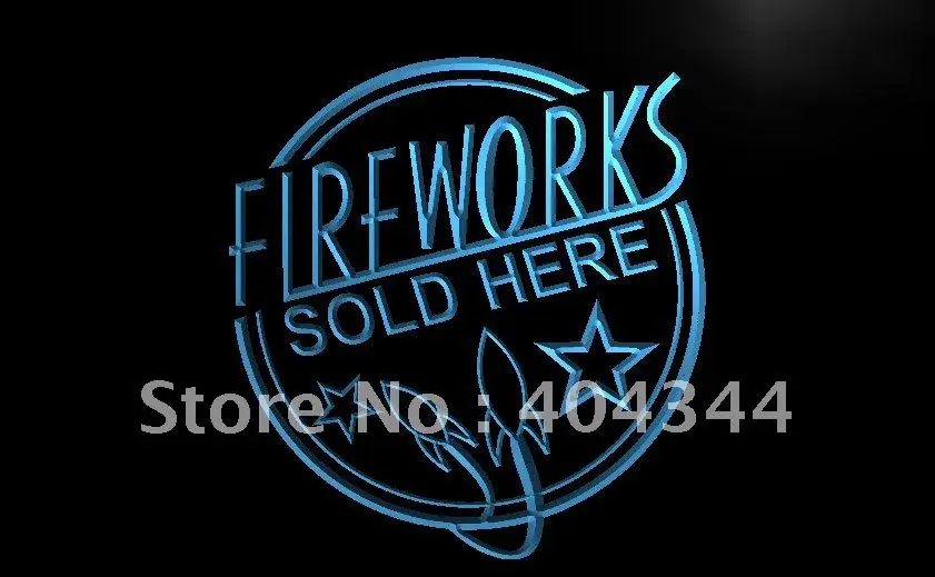 

LB582- Fireworks Sold Here New Displays LED Neon Light Sign