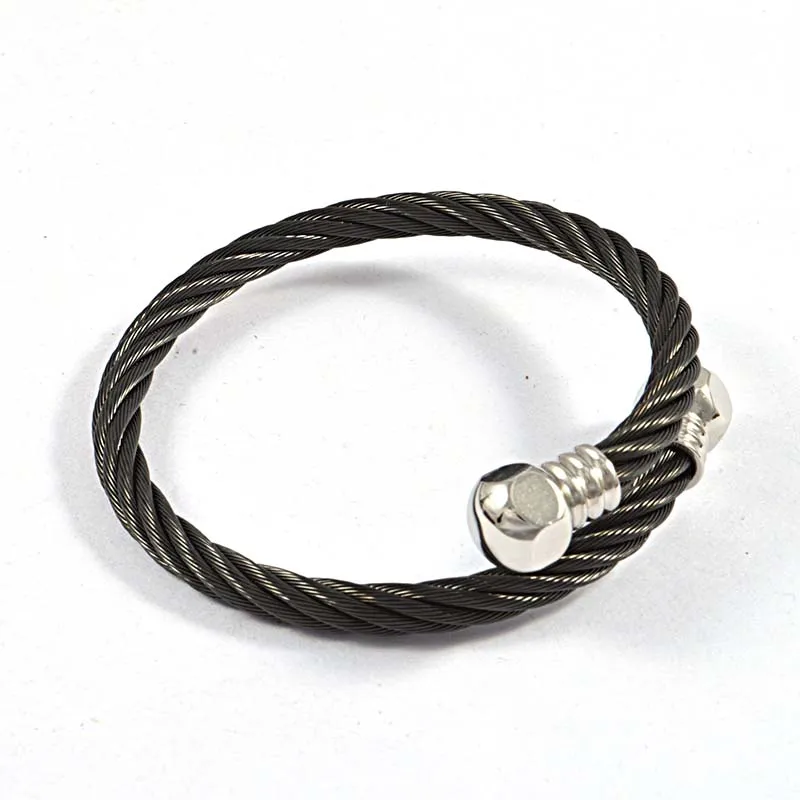 Браслет-манжета из нержавеющей стали для мужчин и женщин модное Ювелирное