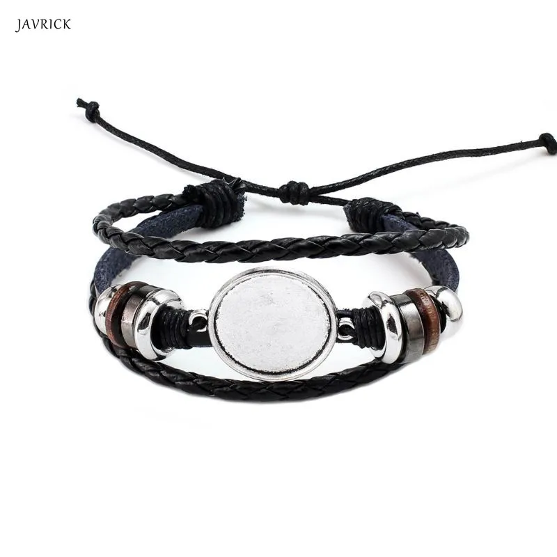 20MM Round Photo Glass Cabochon Bracelet Setting Base Bezel Tray Jewelry Making Women Fashion N | Украшения и аксессуары