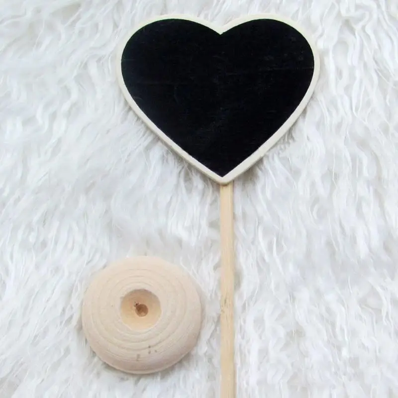 10 шт. мини-подставка для доски Свадебный держатель в форме сердца украшения