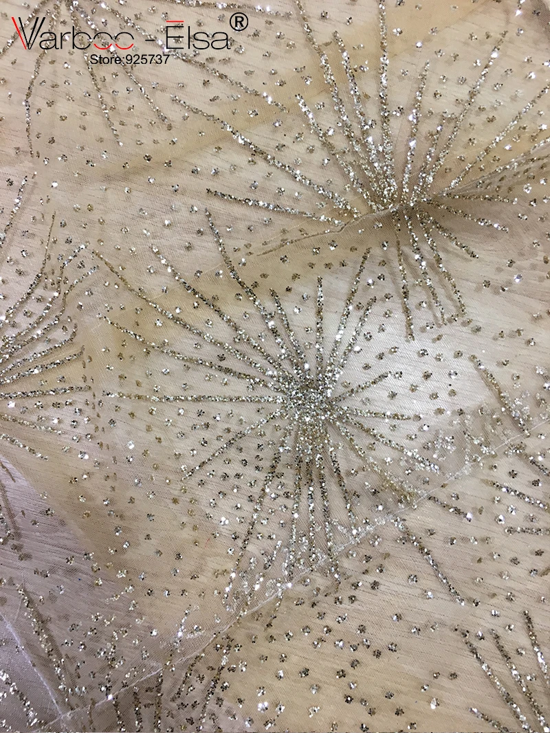 Женское вечернее платье VARBOO_ELSA длинное золотистое блестящее без бретелек на