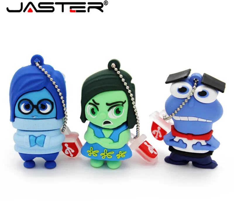 JASTER Новое поступление мультфильм внутри usb флэш-накопитель Флешка 8 ГБ 16 ГБ 32 ГБ 64 Гб флэш-карта памяти приводы