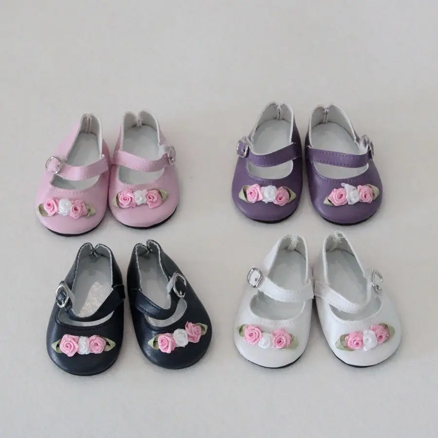 Модная леопардовая обувь 7 см с бантом для куклы 43 новорожденных кукольная