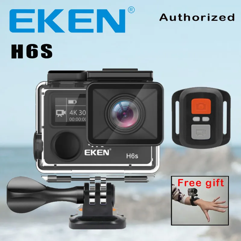 Экшн-камера Deportiva EKEN H6S Ultra HD 4K WiFi EIS электронная стабилизация изображения Go водонепроницаемая Спортивная DV камера 1080P Pro
