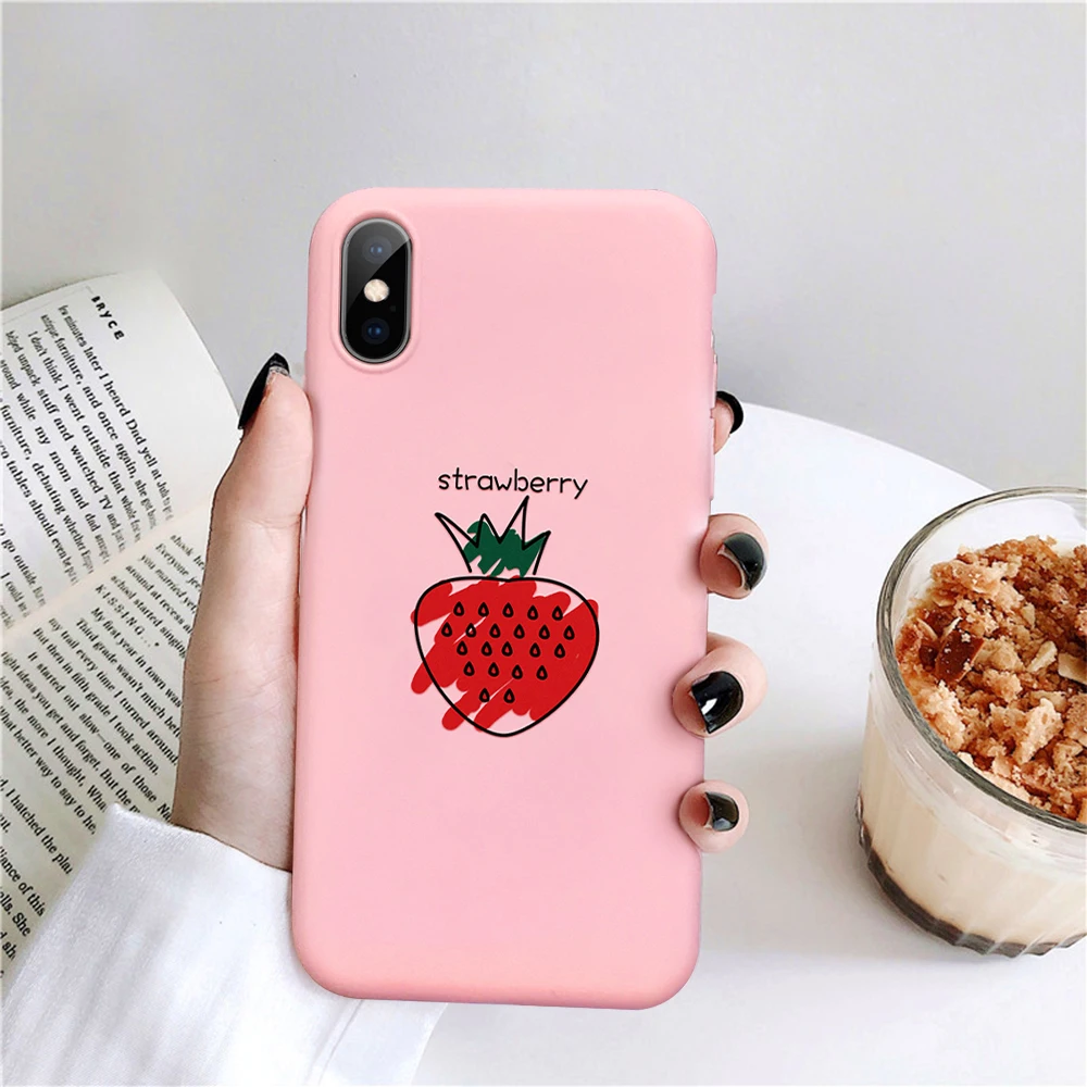 Новый розовый чехол для iPhone 7 8 X XS Max XR 5 5S SE милые чехлы телефонов мультяшная Корона