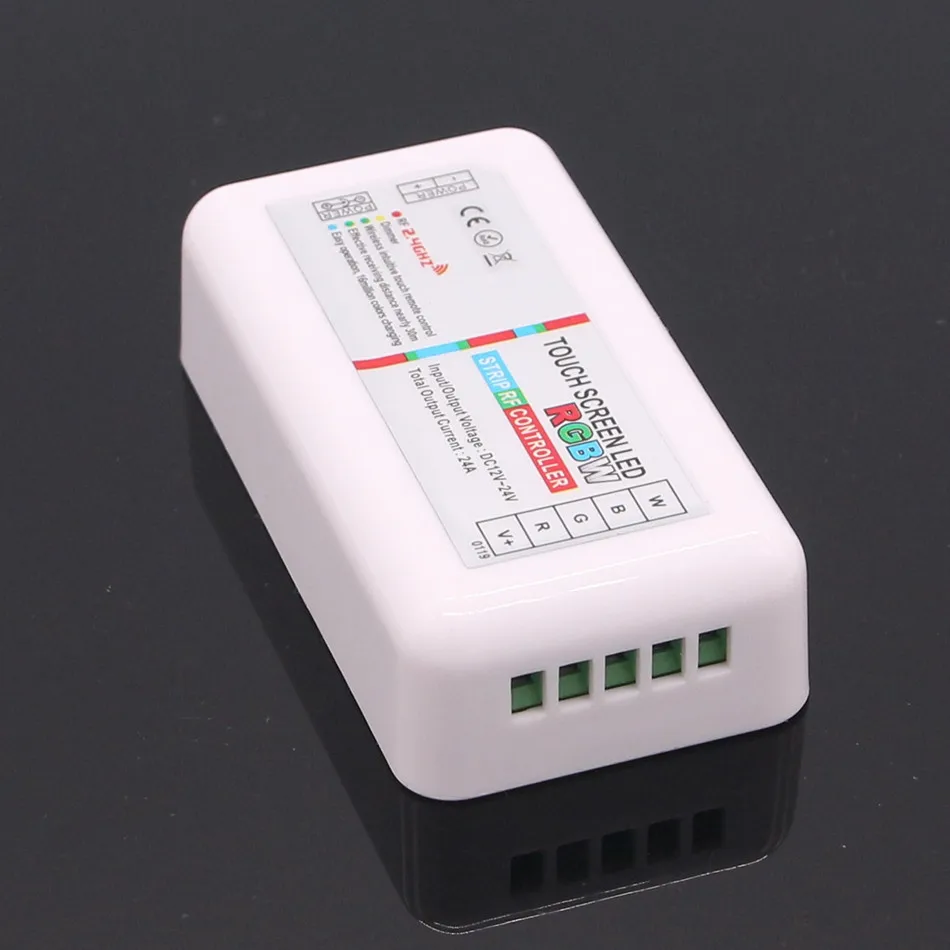 2 4G RGBW LED контроллер сенсорный экран DC 12-24V 24A 4 Каналы Пульт дистанционного