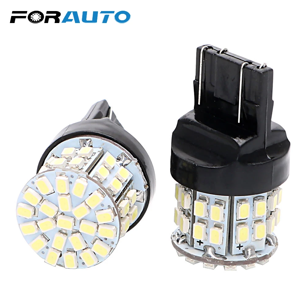 1 пара 50SMD T20 7443 автомобильная лампа указателя поворота резерсветильник свет s W21/5