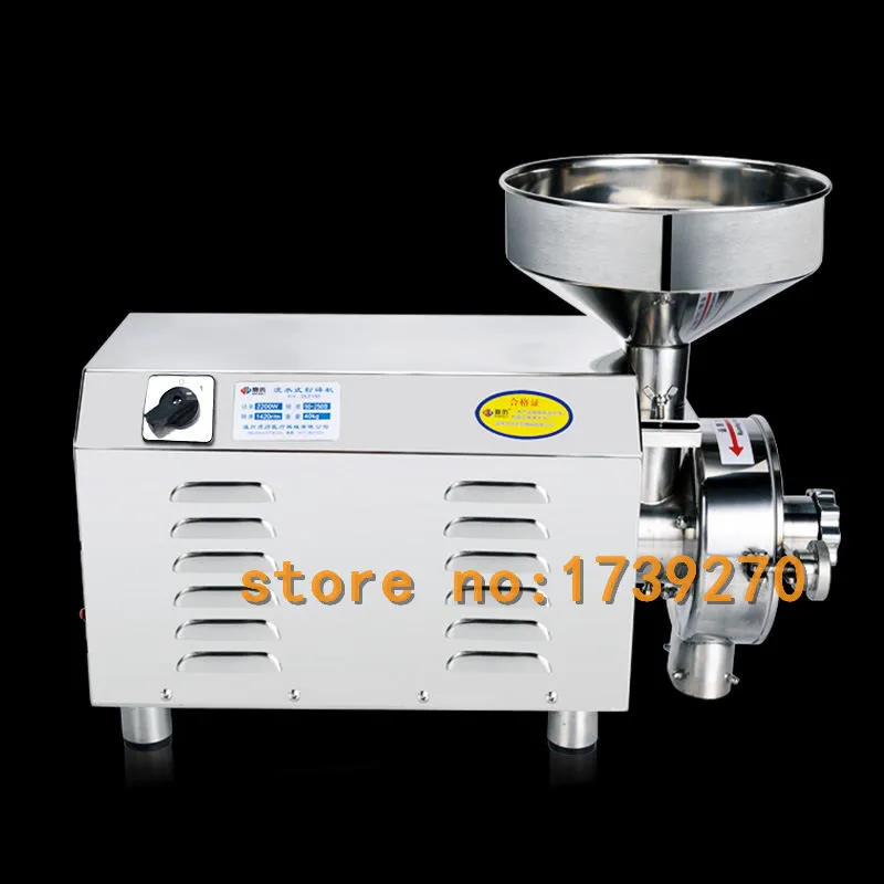

2018 continuity grain grinder,220V/2200W stainless steel sesame peper soybean corn mill grinder machine