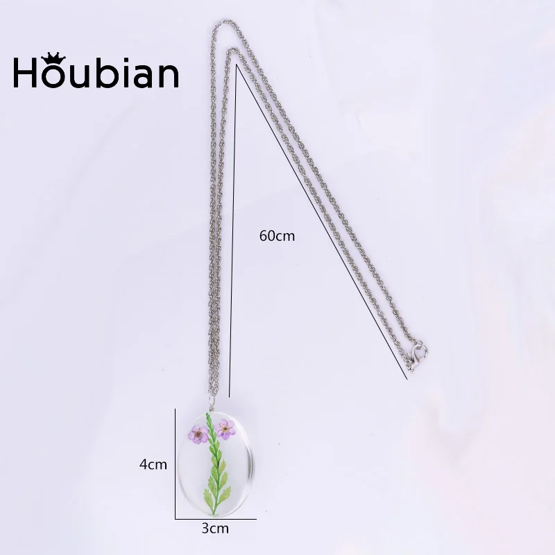 Ожерелье Houbian с сушеными цветами ручной работы ювелирное изделие для девушки