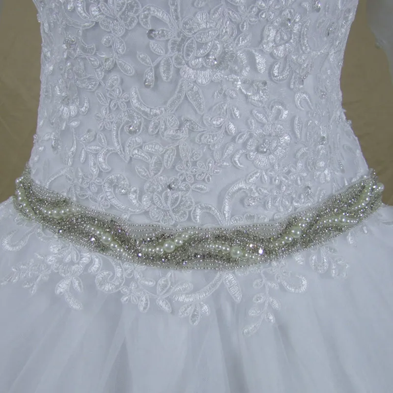 QQ Lover 2019 Hot Sale Sweet Angel Beaded A Line Long Sleeve Lace Wedding Dress Vestido De Noiva Robe Mariage Bride | Свадьбы и