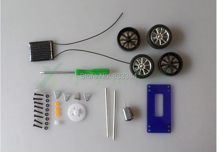 Забавно! DIY 5 шт Мини солнечный автомобиль для производства технологии