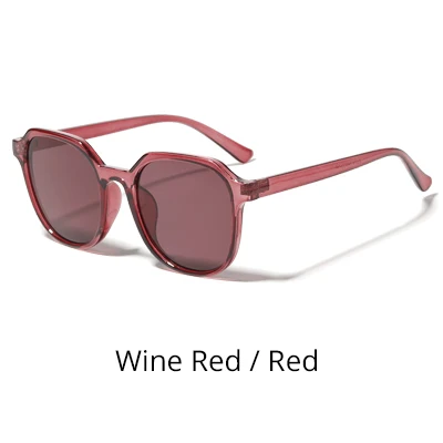 Wine Red - Red Ralferty, Ретро стиль, солнцезащитные очки для женщин, фирменный дизайн,, Винтажные Солнцезащитные очки, уф400, женские очки, пластиковая оправа, солнцезащитные очки W813060 - Цвет линз: Wine Red - Red