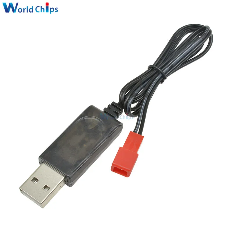 3 7 В 500мА выход 1S Lipo литиевая батарея USB кабель зарядное устройство красная JST