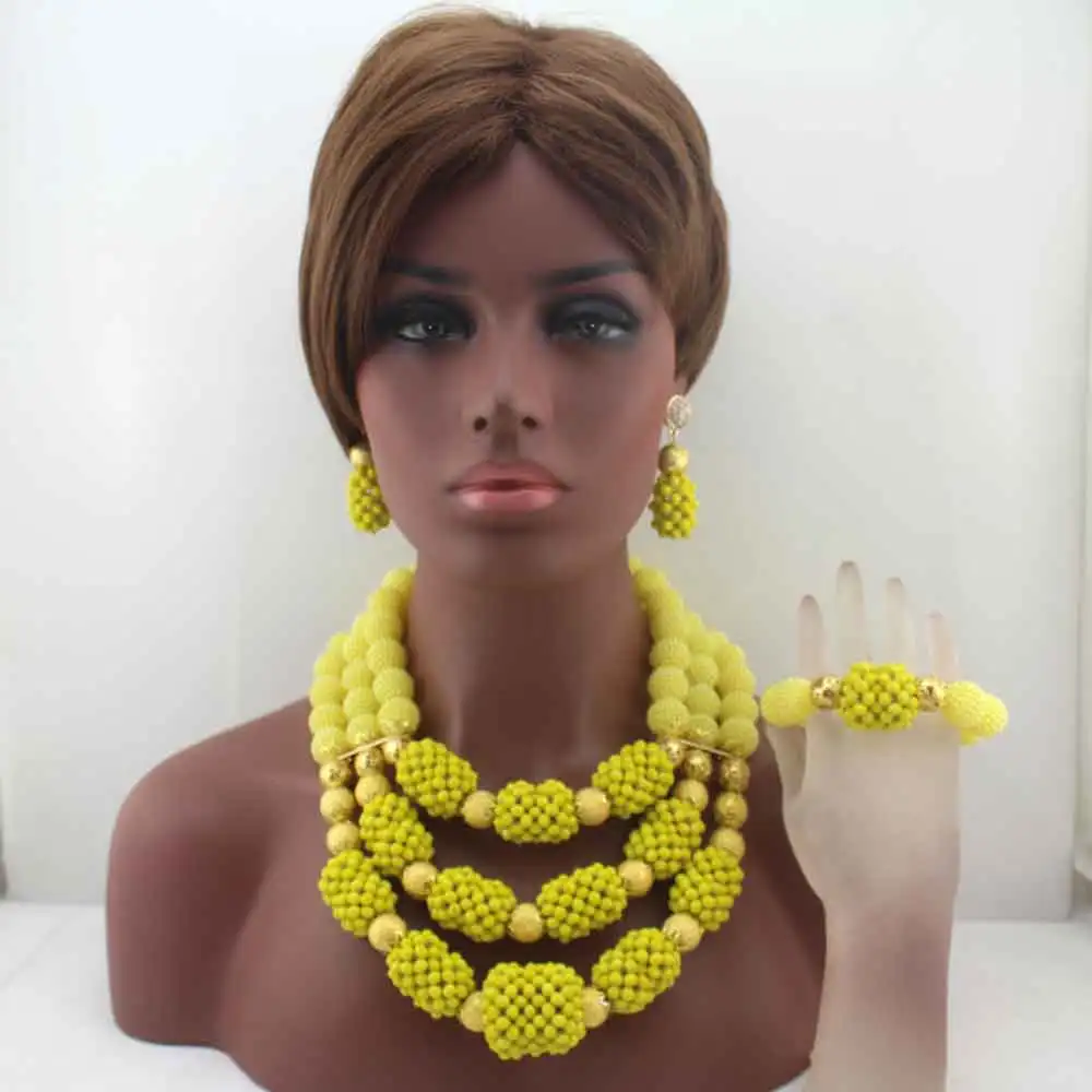 Комплект ювелирных изделий из бисера 3 слоя W13621|statement necklace set|necklace setbeaded jewelry set |