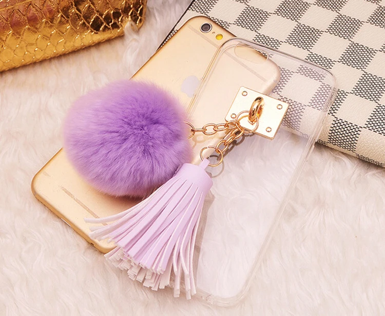 Для iphone 5 5S чехол Fundas кролика мяч кисти металлическое кольцо мягкие TPU + PC девчушки