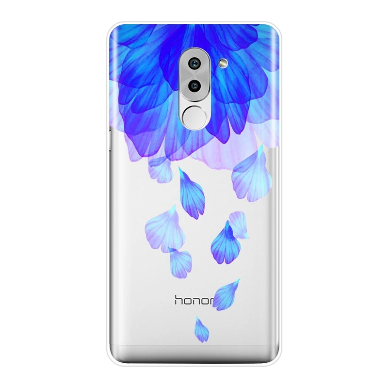 Чехол для телефона Huawei Honor 6A 4C 5C 6C Pro мягкий силиконовый розовый цветочный красный