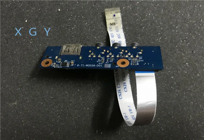 Оригинальная плата для аудиопорта USB Clevo Sager W350ST с кабелем 6 71 W35S8 D01 100% ТЕСТ ОК|Платы