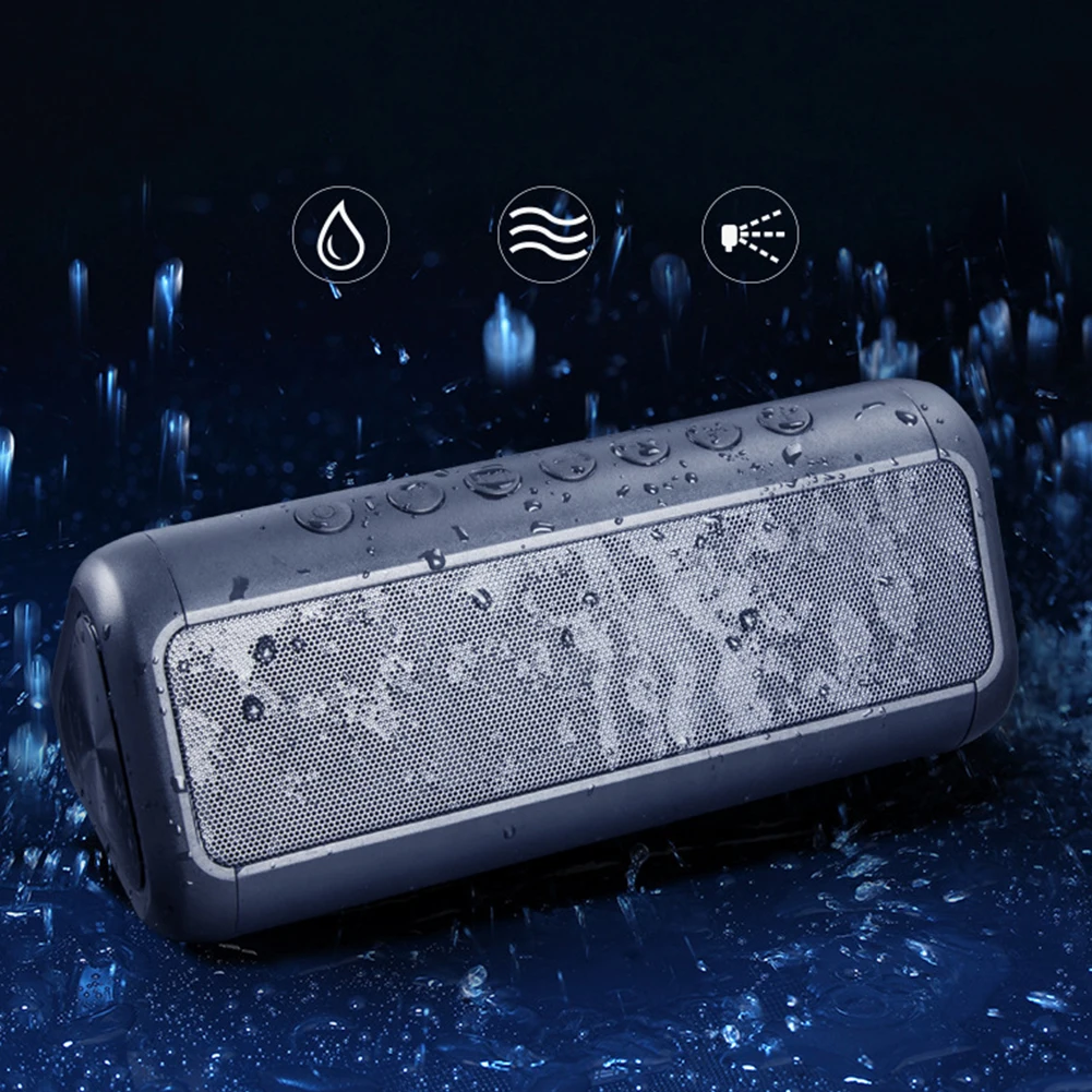 Солнечный беспроводной IPX5 брызгозащищенный Bluetooth динамик многофункциональный