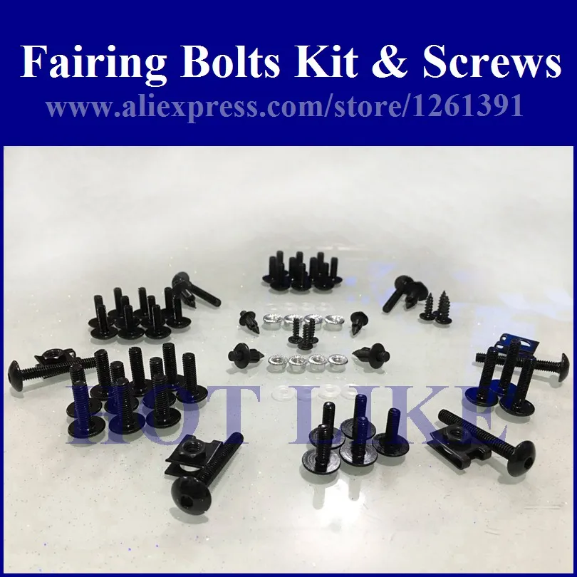 

Fairing bolts kit screws for HONDA CBR1000RR 2008 2009 2010 2011 CBR1000 08 09 10 11 CBR1000 RR 08-11 Fairing screw bolts Black