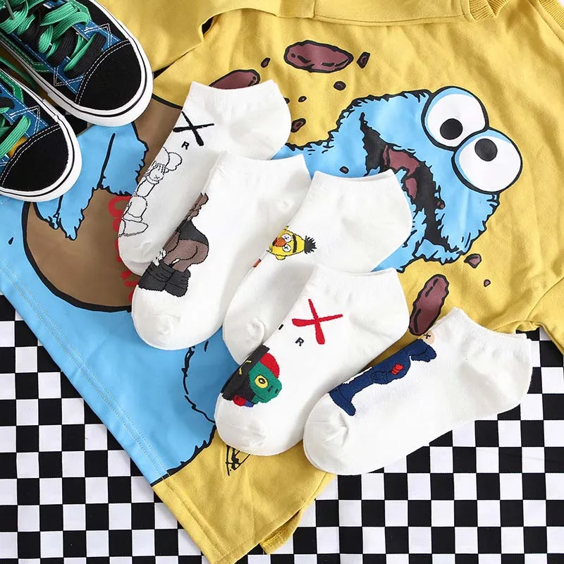 Мультяшные носки для косплея улица сезам Elmo печенье монстр модная новинка