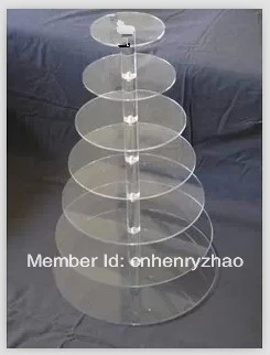 

HOT!!!Free Shipping 7 tiers High Quality Round Wedding Cupcake Display Stand