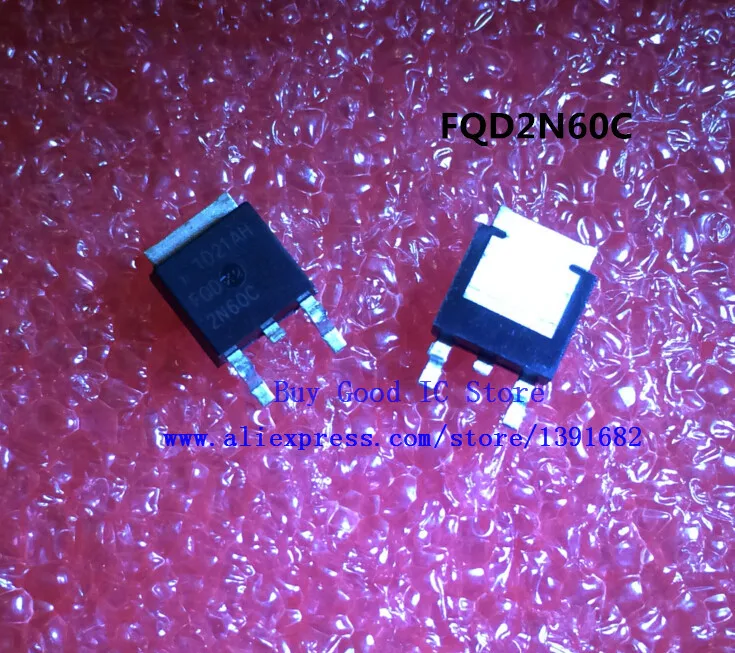 FQD2N60CTM FQD2N60C 2N60C TO-252 10 шт./лот Бесплатная доставка | Электроника