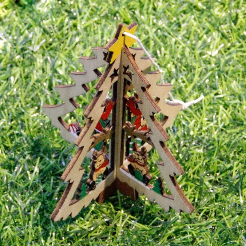 Лидер продаж Новый деревянный подвесной кулон в виде дерева подарок на