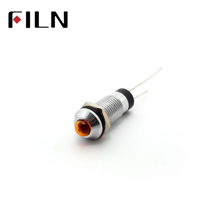 Светодиодный металлический светильник FILN 8 мм красный желтый синий зеленый белый