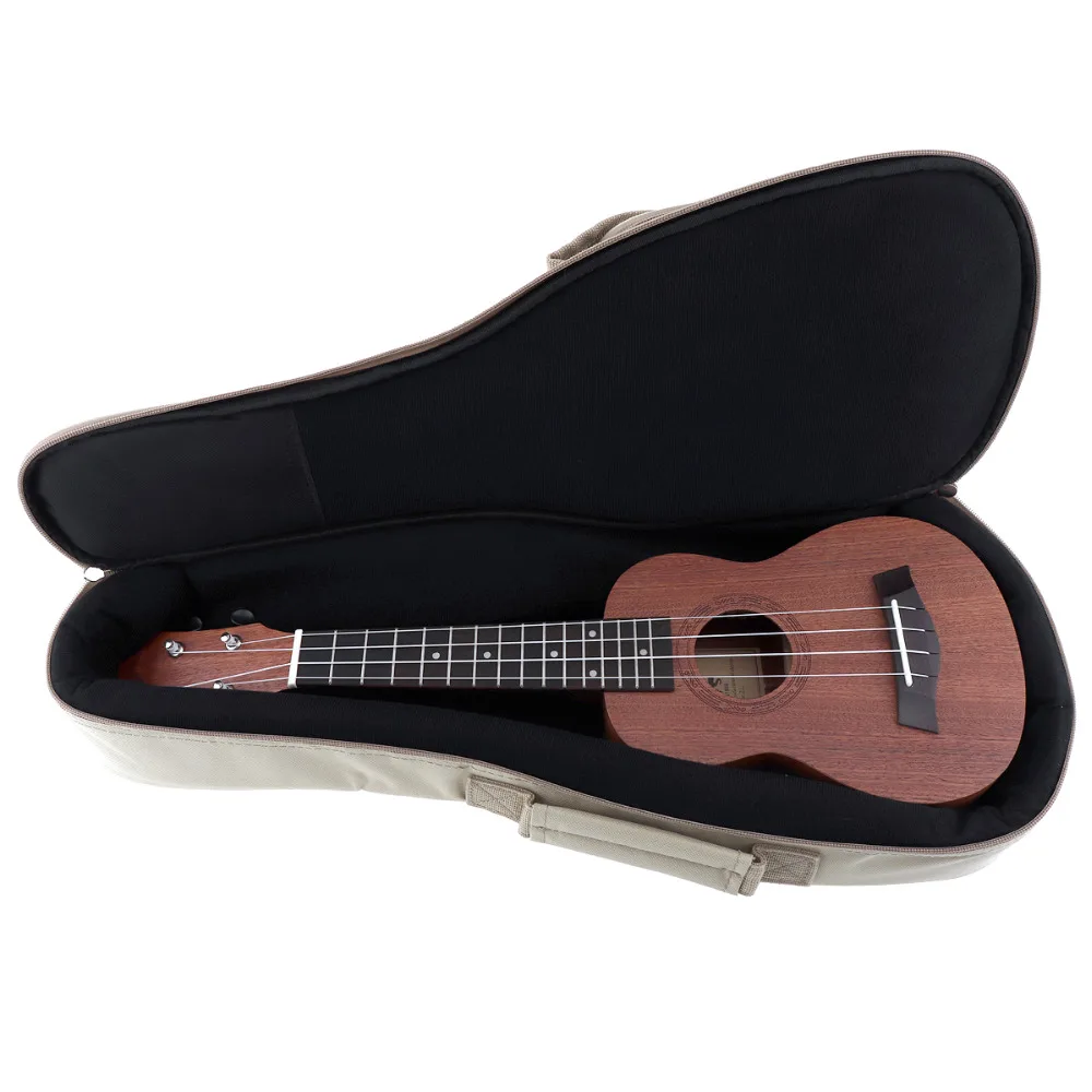 Сумка для укулеле 21 дюйм чехол гитары 15 мм мягкий стереоскопический мини рюкзака