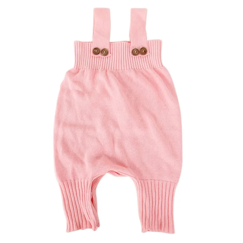 Pink 6 цветные штаны, комбинезон для маленьких девочек, детские одноцветные подтяжки, штаны, детская одежда для малышей, От 3 месяцев до 2 лет, новая весенне-осенняя одежда для детей - Цвет: Pink
