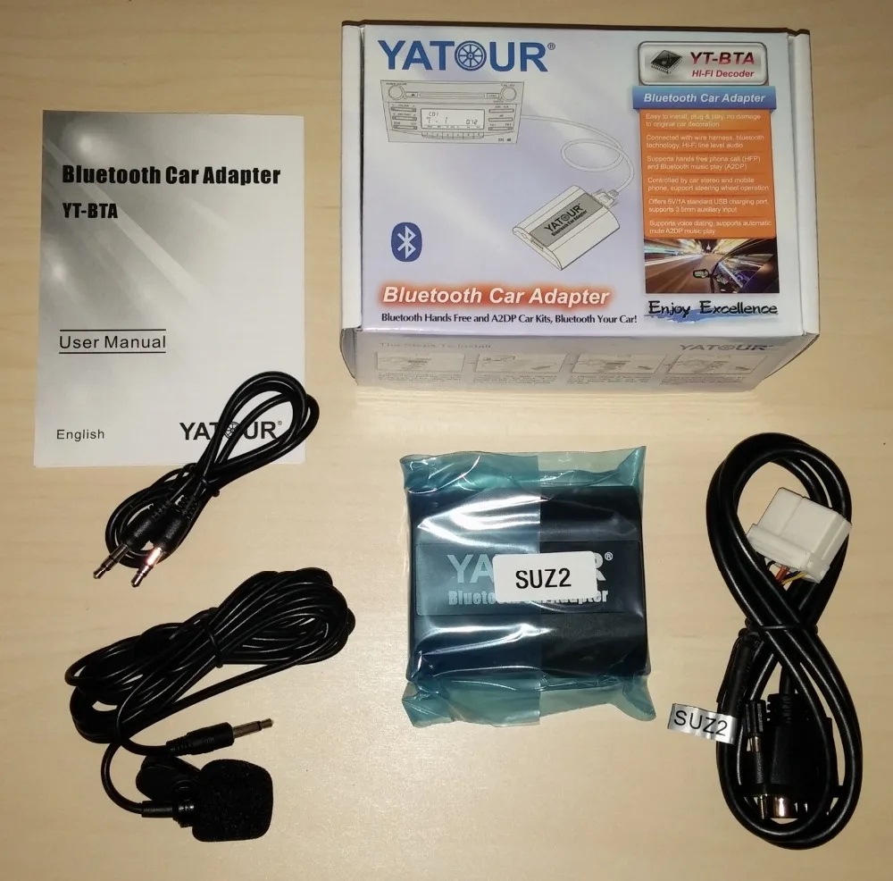 

Набор Bluetooth YATOUR BTA SUZ2, HFP A2DP динамик AUX SUZUKII радио PACR Jimny Swift Splash