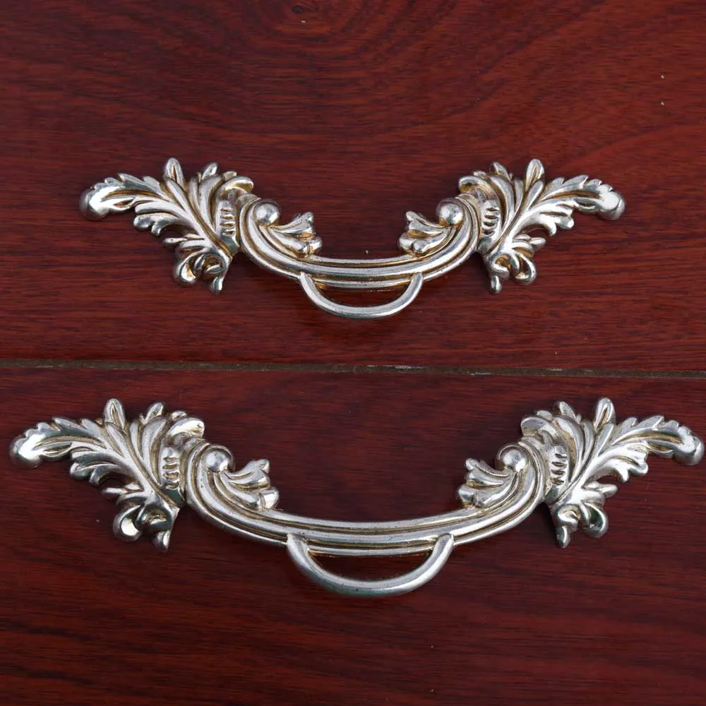 64 мм Серебряный антикварный выдвижной ящик выдвижная ручка для шкафа 96 Винтажный