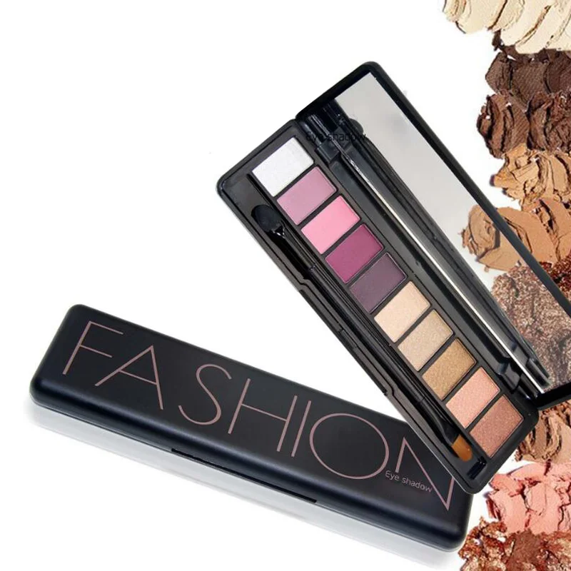 10 цветов/Набор теней для век палитра тени бровей набор макияжа инструмент