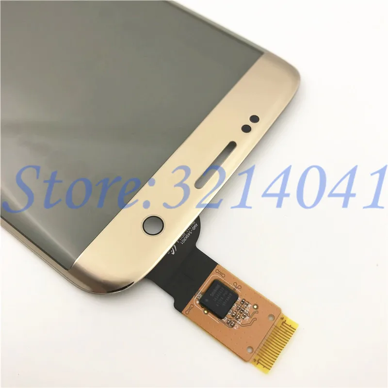 5,5 дюймовый сенсорный экран для samsung Galaxy S7 Edge G9350 G935 G935F сенсорный экран дигитайзер сенсор с логотипом