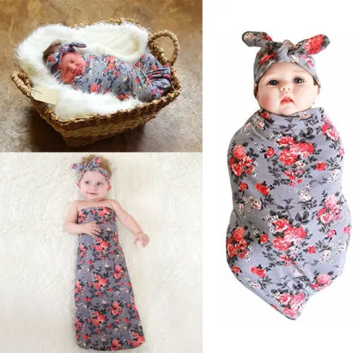 Emmababy 2019 Новинка для малышей с цветочным узором ткань Пеленальное Одеяло спальный