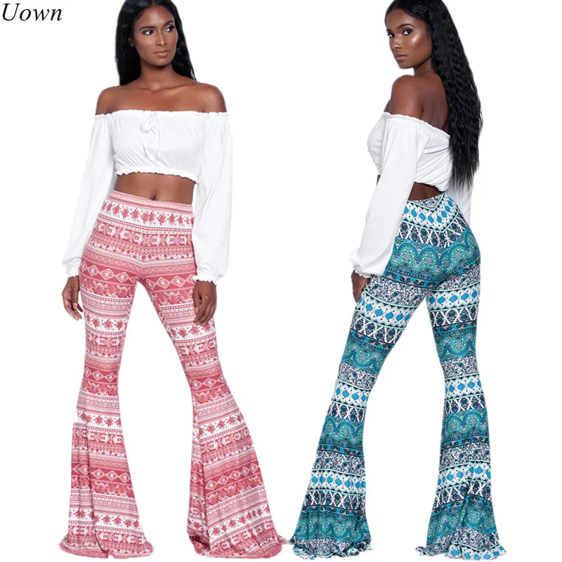 Женские брюки в стиле бохо 2017 одежда для фитнеса женские длинные повседневные