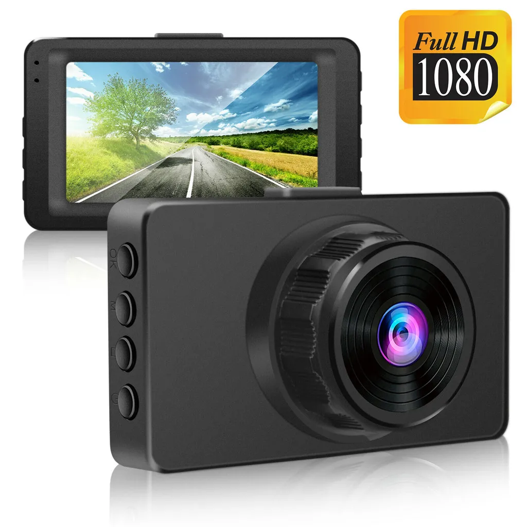 Автомобильный видеорегистратор HD 3-дюймовый ЖК-дисплей FHD 1080p угол обзора 170