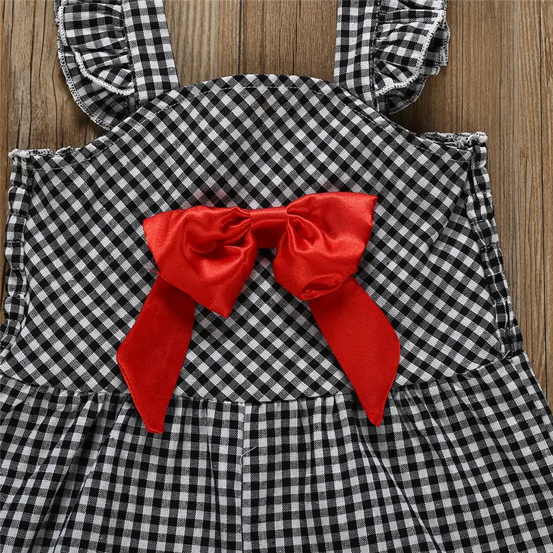 Детские комбинезоны для девочек; Новинка года; сезон лето; детские комбинезоны для девочек на бретельках, в клетку, с бантом; Мягкий комбинезон; модная верхняя одежда для девочек; 4jj