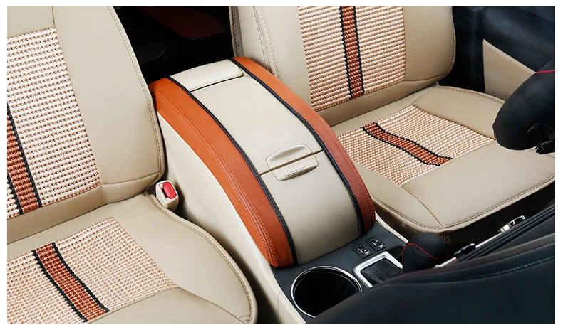 Автомобильный Центральный контейнер подлокотник коробка из искусственной кожи