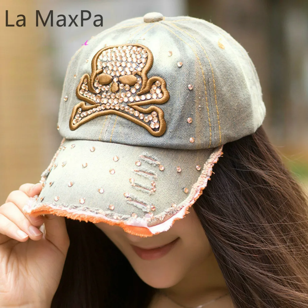 Череп Логотип Женщина Плоская Верхняя Часть Шляпы Регулируемая Snapback Плоский