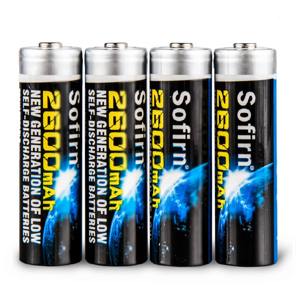 Sofirn AA 2600mAh перезаряжаемая батарея Nimh aa батарея для светодиодного фонарика экологически чистый и переработанный