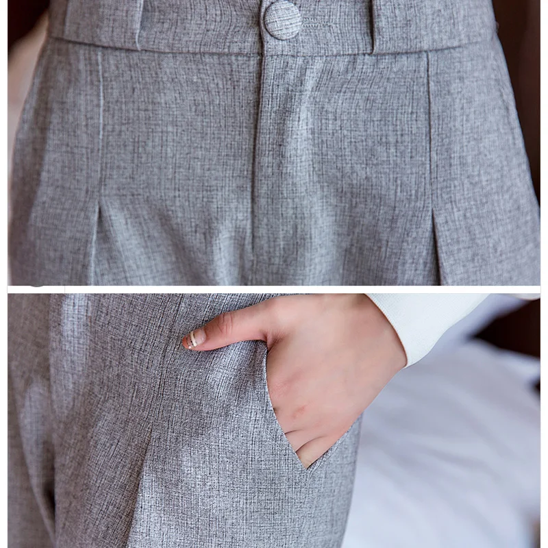 Женский профессиональный костюм весна и осень 2019 тонкий большой размер две