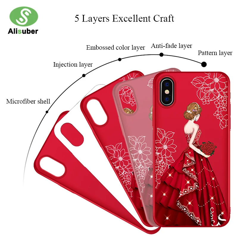 Alisuber чехол для телефона с 3D принтом iPhone X Beauty Girl задняя крышка из поликарбоната